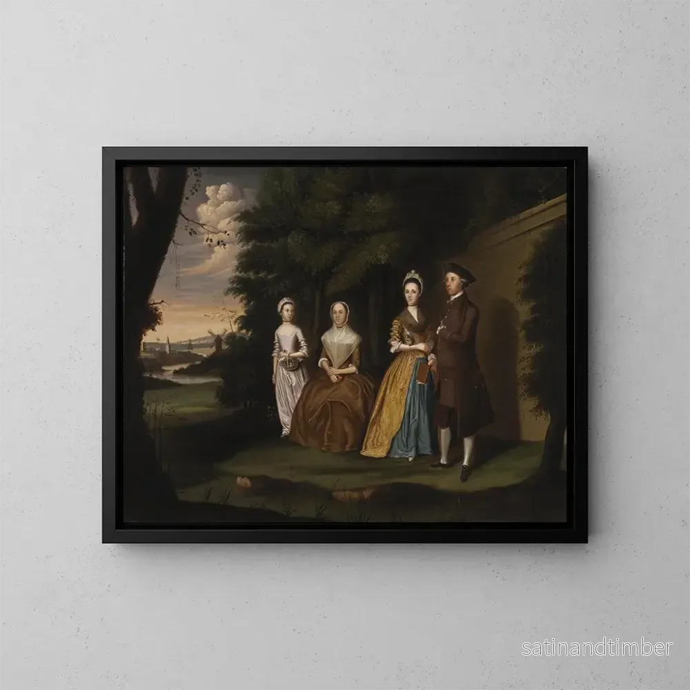 Reproduktion av målningen La famille Wiley - William Williams