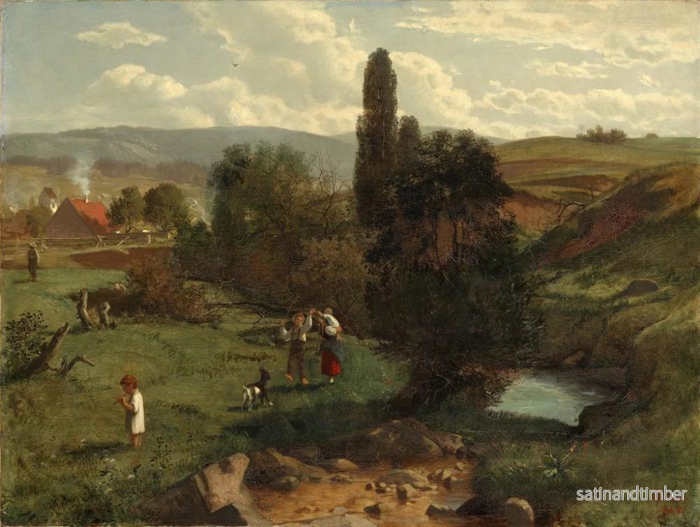 Reproduktion av målningen Landskap av Svartskogen - Hans Thoma - Bild 2