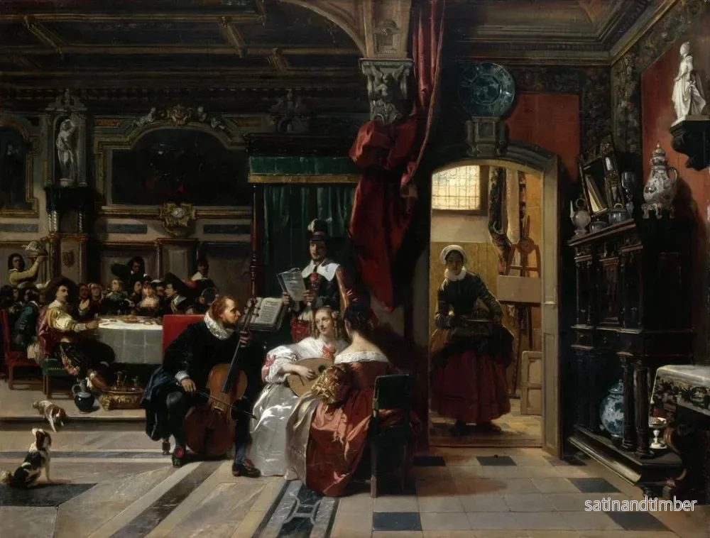 Reproduktion av målningen Van Dyck i London - Camille Joseph Étienne Roqueplan - Bild 2