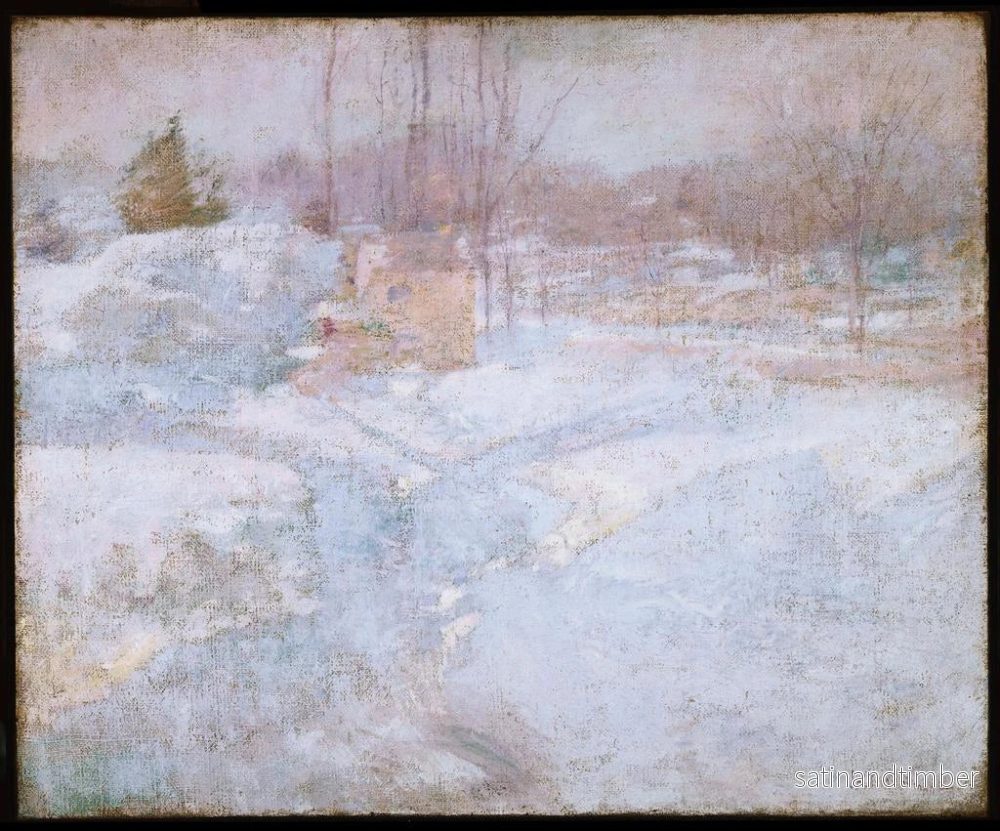 Reproduktion av målningen Vinter - John Henry Twachtman - Bild 2