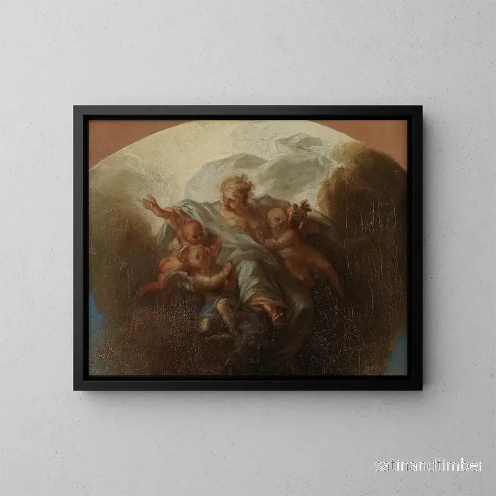 Reproduktion av målningen Le Pré Éternel - Charles de La Fosse