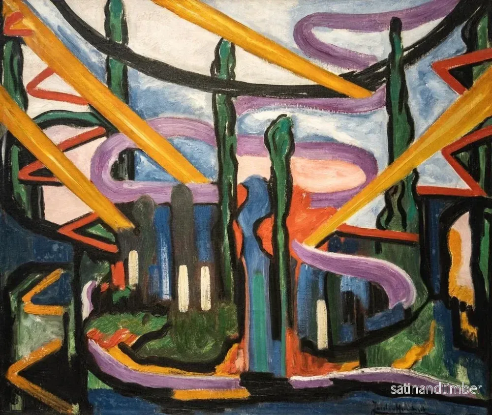 Reproduktion av målningen Composition n° 86 - Jacoba van Heemskerck - Bild 2