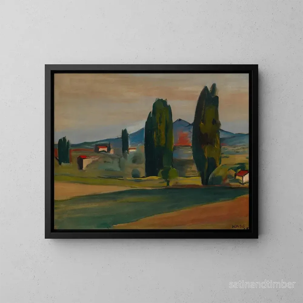 Reproduktion av målningen nära Vaison, Vaucluse - Georges Kars