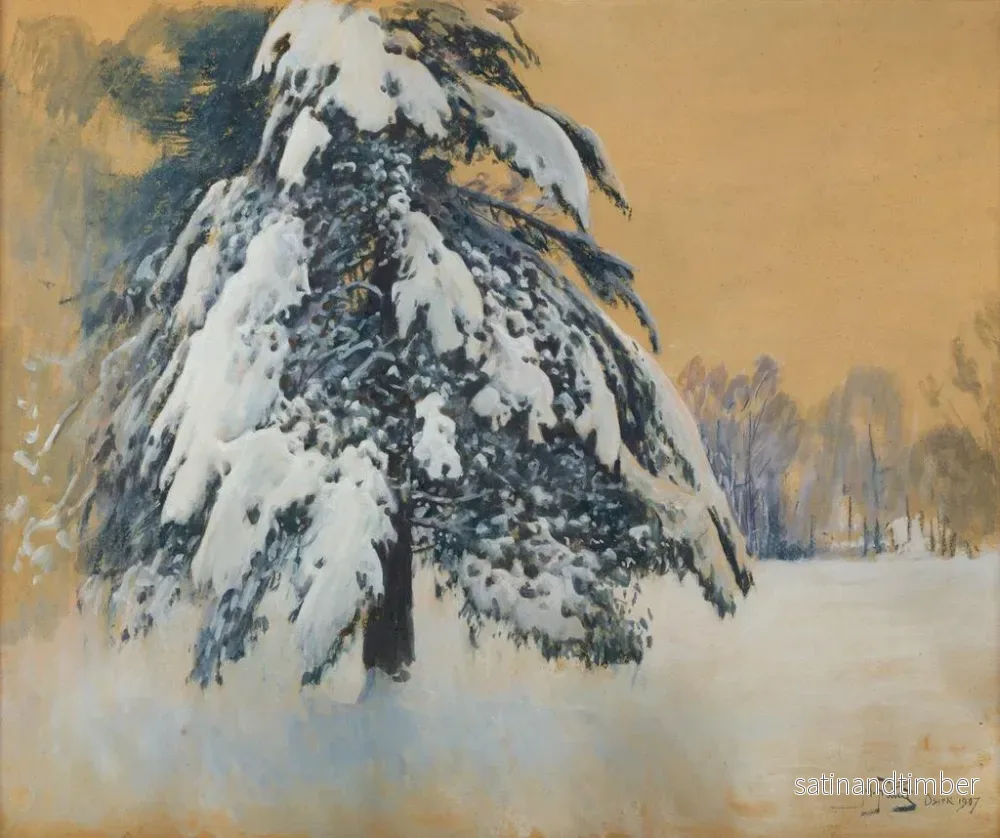 Reproduktion av målningen Chapeau de neige - Julian Fałat - Bild 2