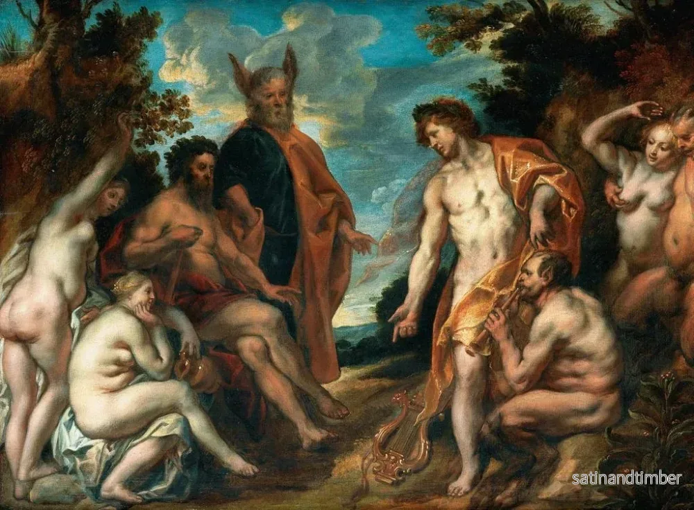 Reproduktion av målningen Le concours musical entre Apollon et Pan - Jacob Jordaens - Bild 2