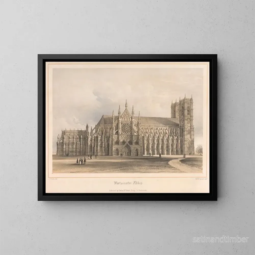 Reproduktion av målningen Abbaye de Westminster – Edwin Thomas Dolby Reproduktion av målningen Abbaye de Westminster – Edwin Thomas Dolby
