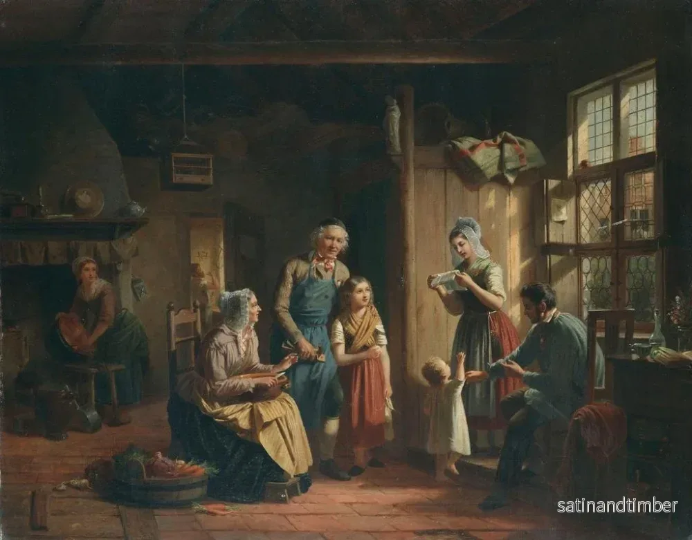 Reproduktion av målningen La lettre - Julius Weyde - Bild 2