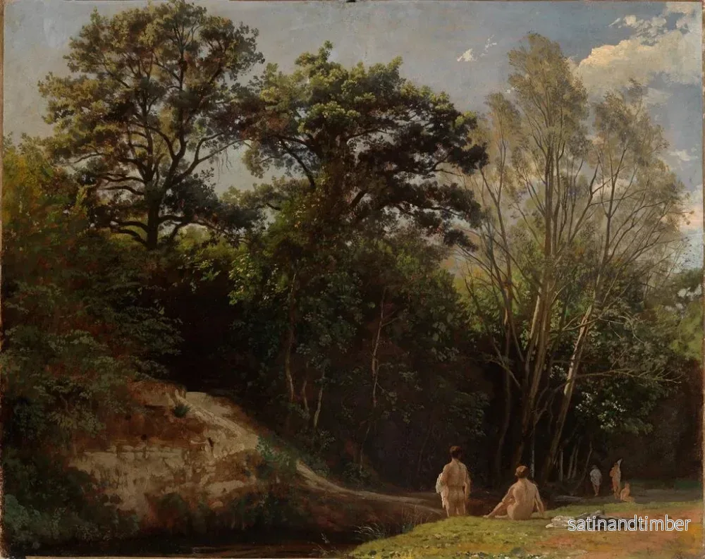 Reproduktion av målningen À l'Alb II med badare - Johann Wilhelm Schirmer - Bild 2