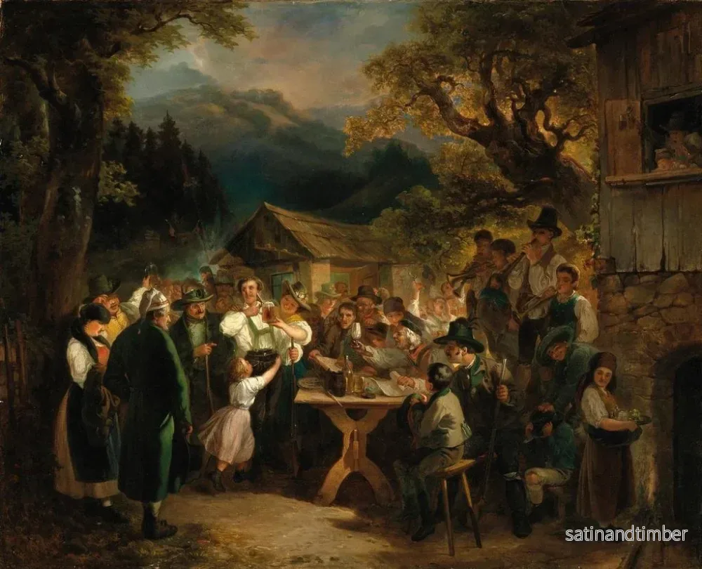 Reproduktion av målningen av firandet av den vinnande skytten - Eduard Swoboda - Bild 2