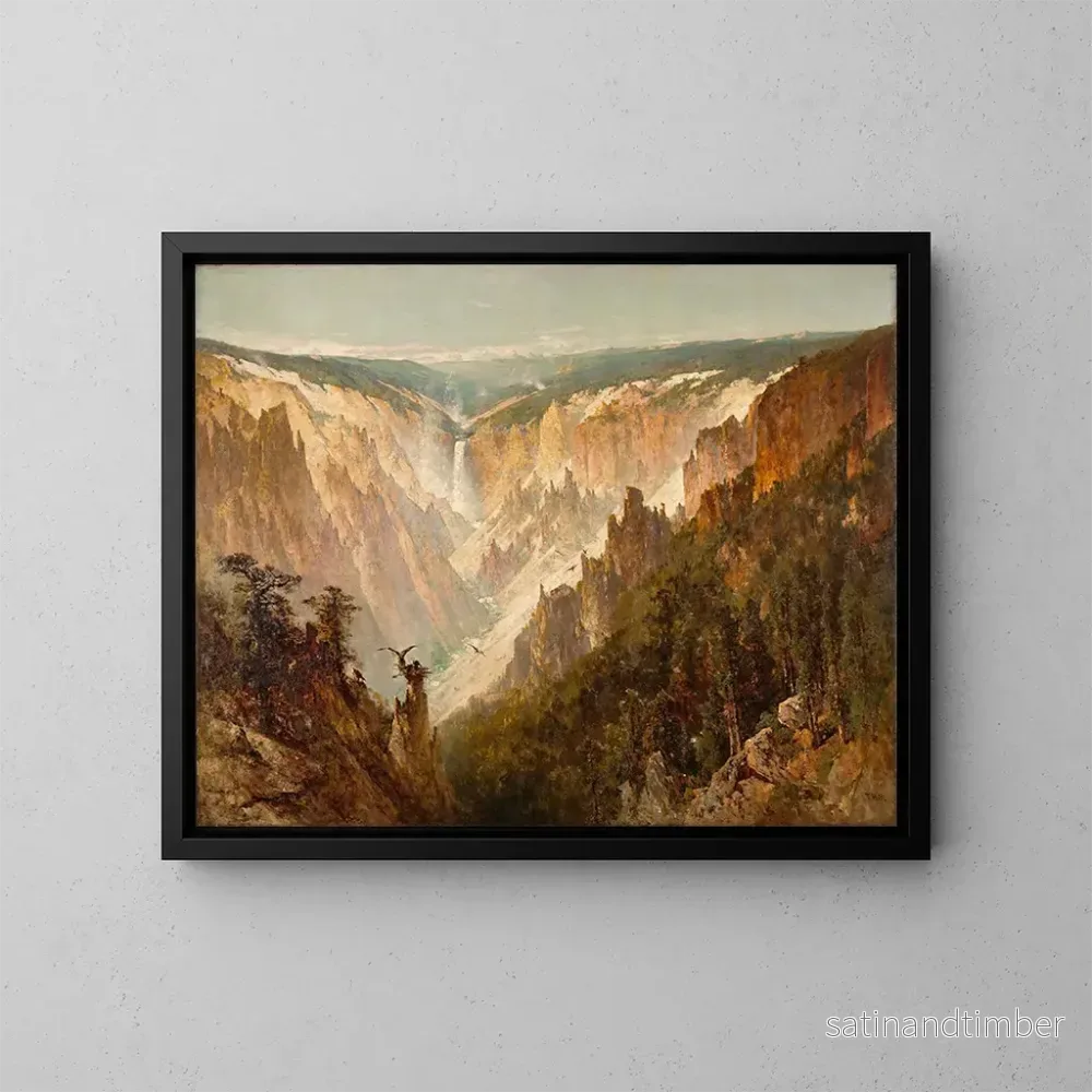 Reproduktion av målningen Le Grand Canyon de Yellowstone – Thomas Hill Reproduktion av målningen Le Grand Canyon de Yellowstone – Thomas Hill