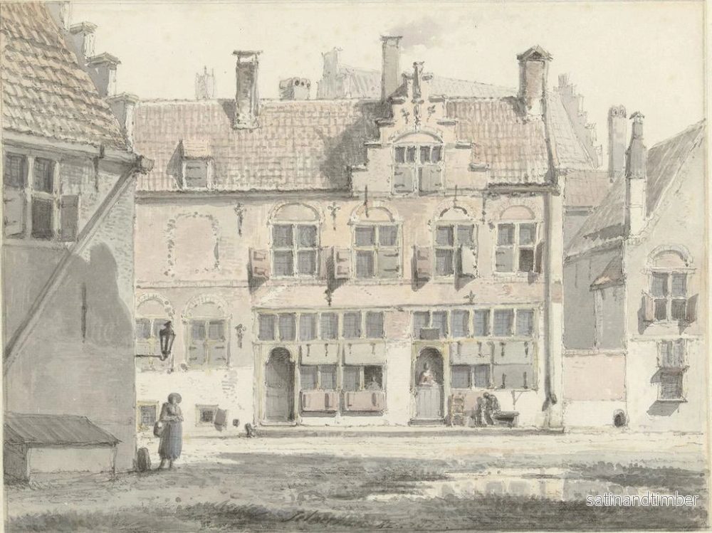 Reproduktion av målningen Hus i Amersfoort - Johannes Jelgerhuis - Bild 2