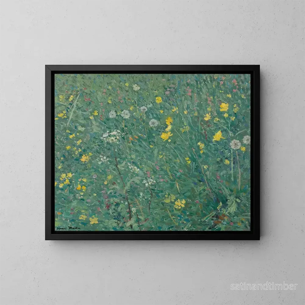 Reproduktion av målningen Les Fleurs - Henri Martin