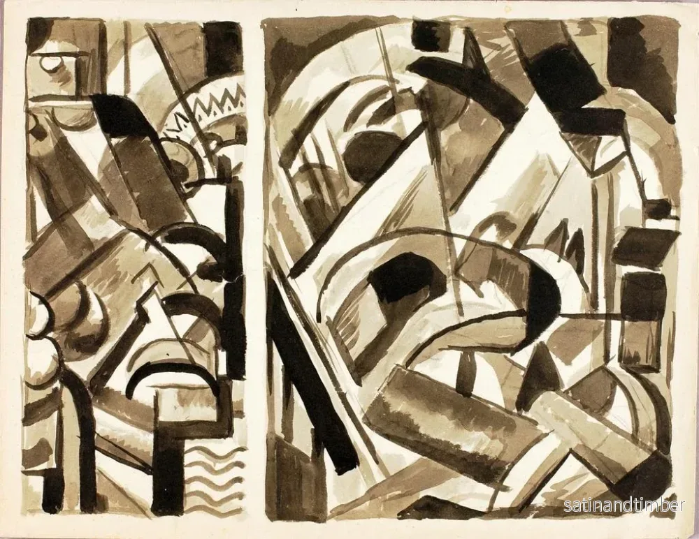Reproduktion av målningen Abstrakt målning III - Carl Newman - Bild 2