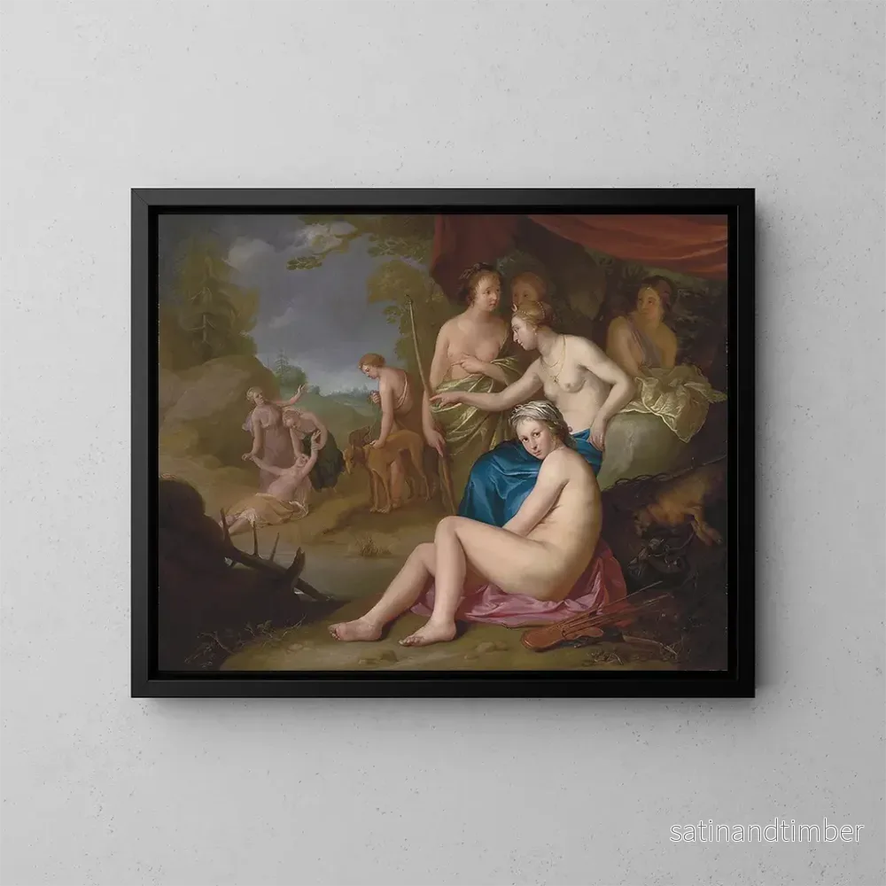 Reproduktion av målningen Diane och Callisto - Hendrick Bloemaert