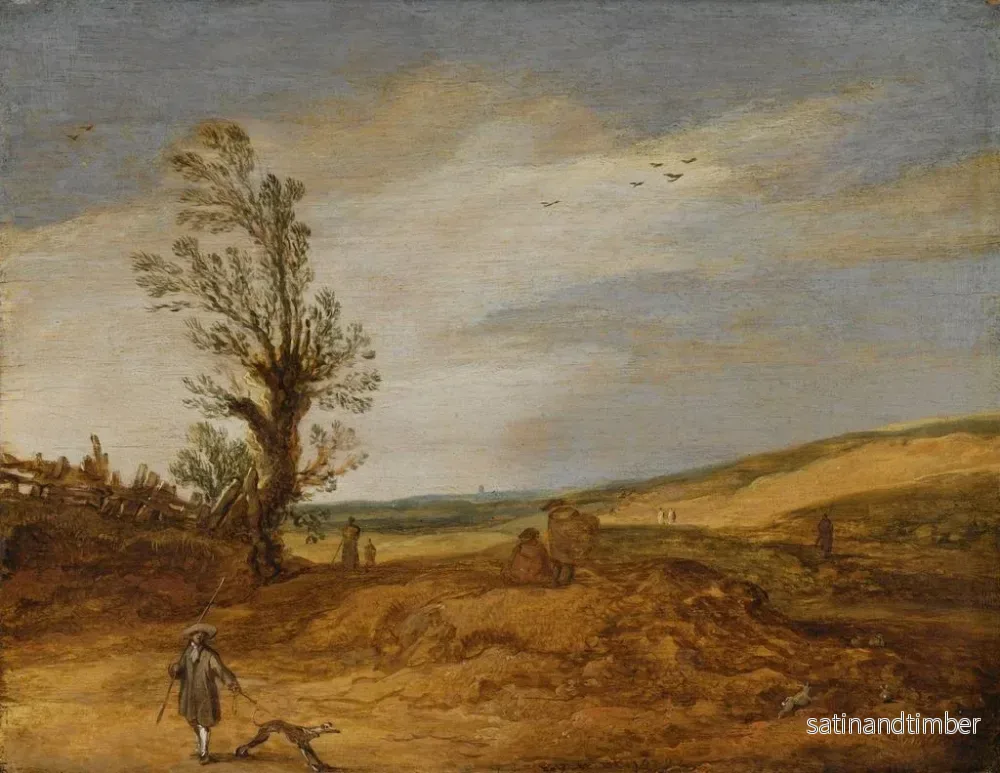 Reproduktion av målningen En vy i dynorna - Esaias van de Velde - Bild 2