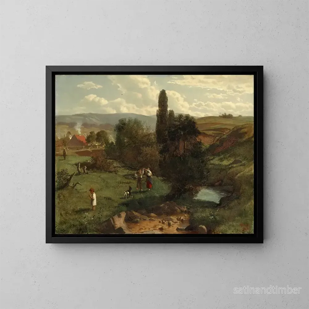 Reproduktion av målningen Landskap av Svartskogen – Hans Thoma Reproduktion av målningen Landskap av Svartskogen – Hans Thoma