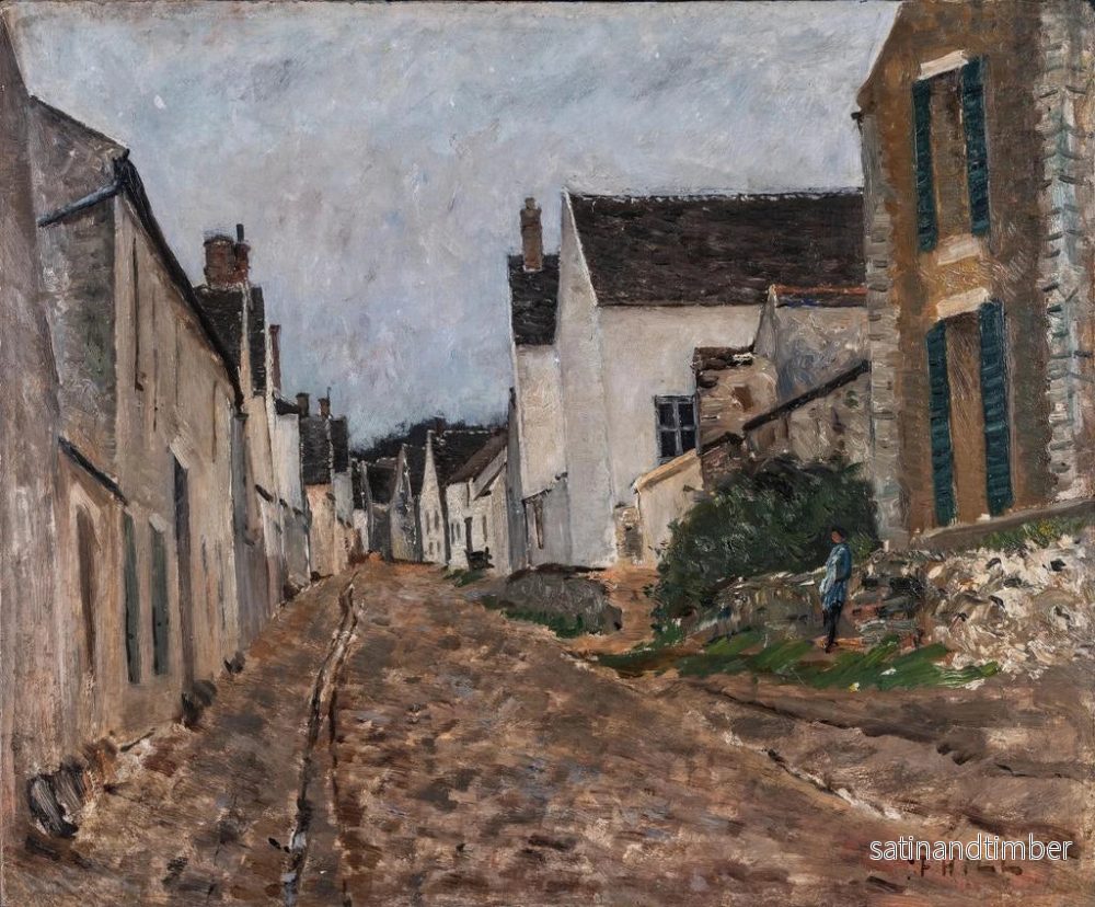Reproduktion av målningen Rue de village français à Montigny - Carl Fredrik Hill - Bild 2