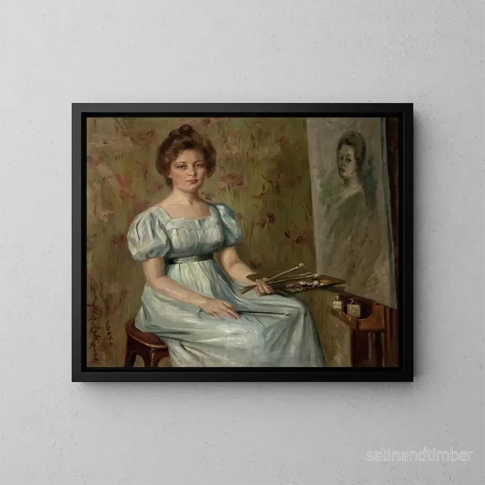 Reproduktion av målningen Självporträtt - Henryka Beyer-Czerniewska