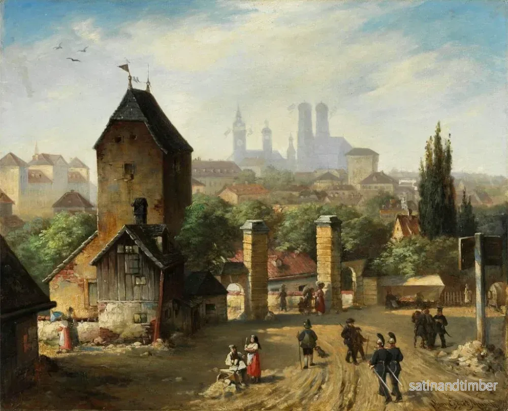 Reproduktion av målningen Vue de Munich - Sigmund Eggert - Bild 2