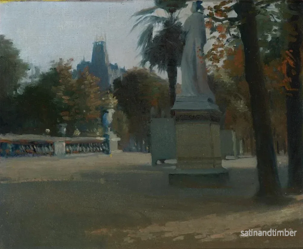 Reproduktion av målningen av Jardin des Tuileries i Paris - Minerva Chapman - Bild 2