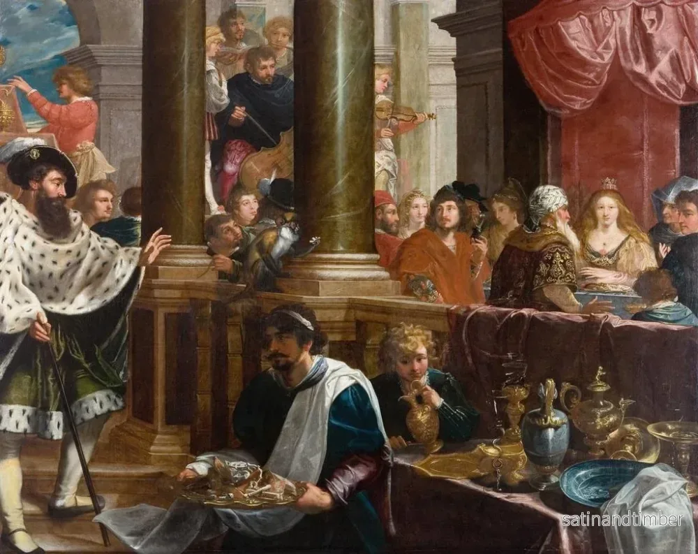 Reproduktion av målningen En festmåltid - Isaac Isaacsz - Bild 2