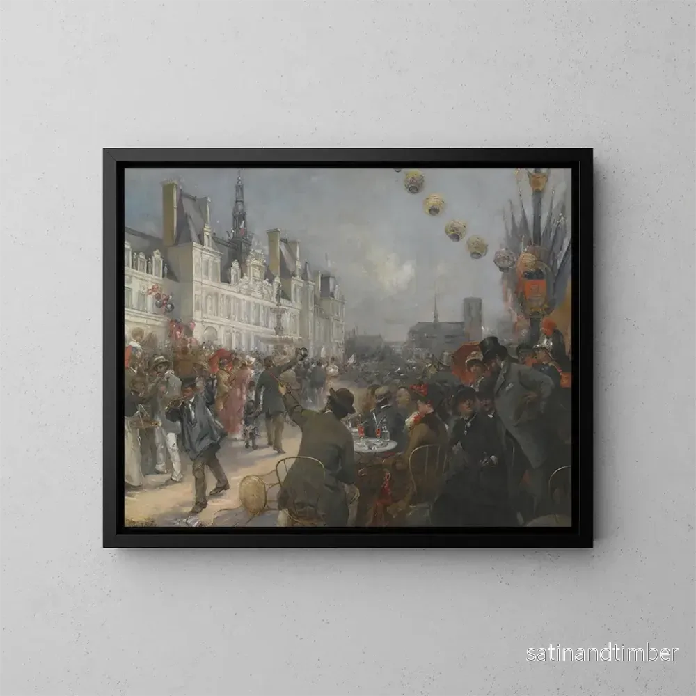 Reproduktion av målningen Centenaire du 14 juillet - Etienne Tournès