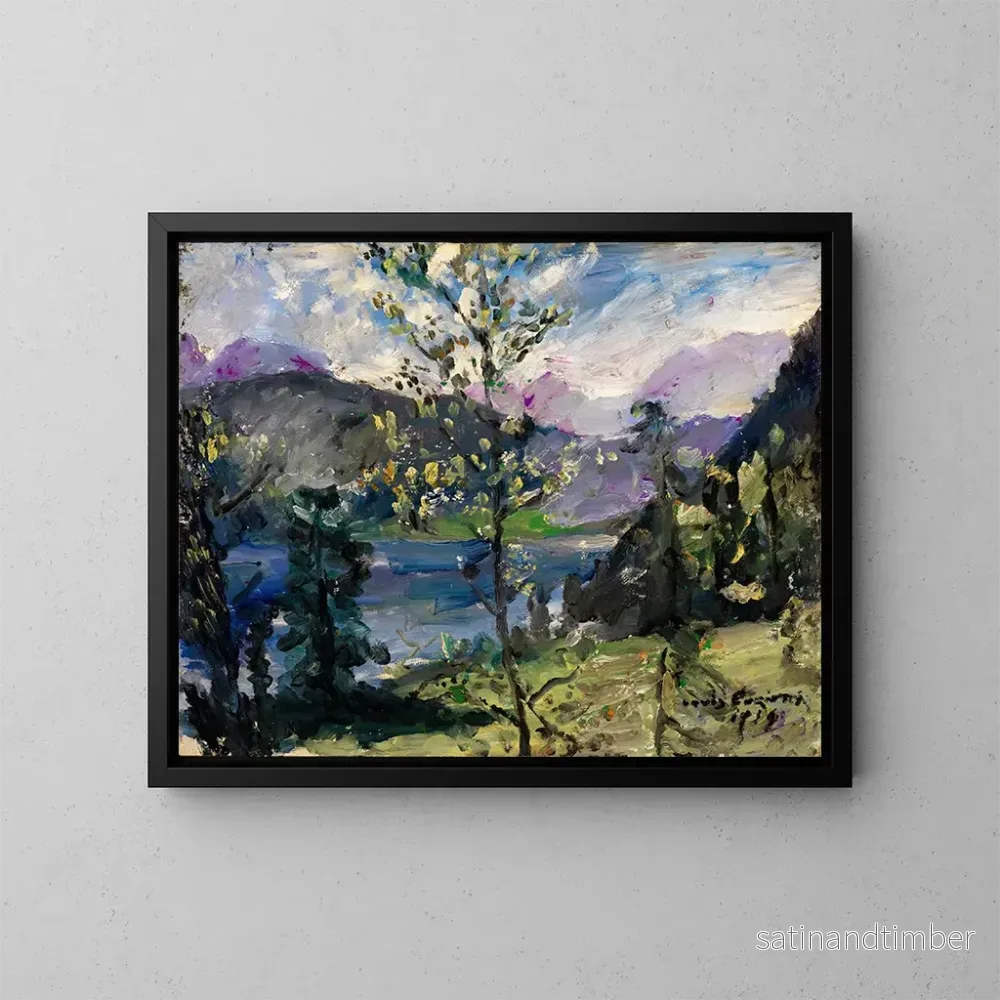 Reproduktion av målningen Landskap vid Walchensee - Lovis Corinth