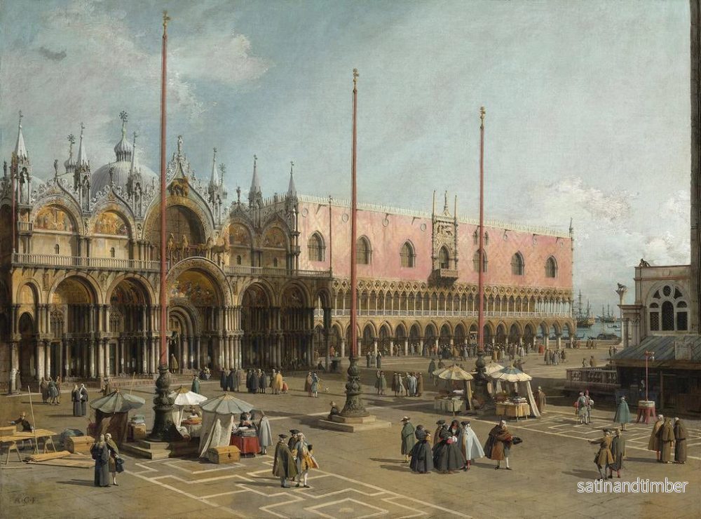 Reproduktion av målningen La place Saint-Marc, Venise - Canaletto - Bild 2