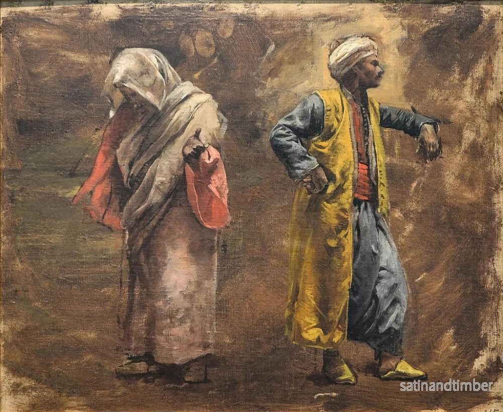 Reproduktion av målningen Studie av två figurer - Edwin Lord Weeks - Bild 2