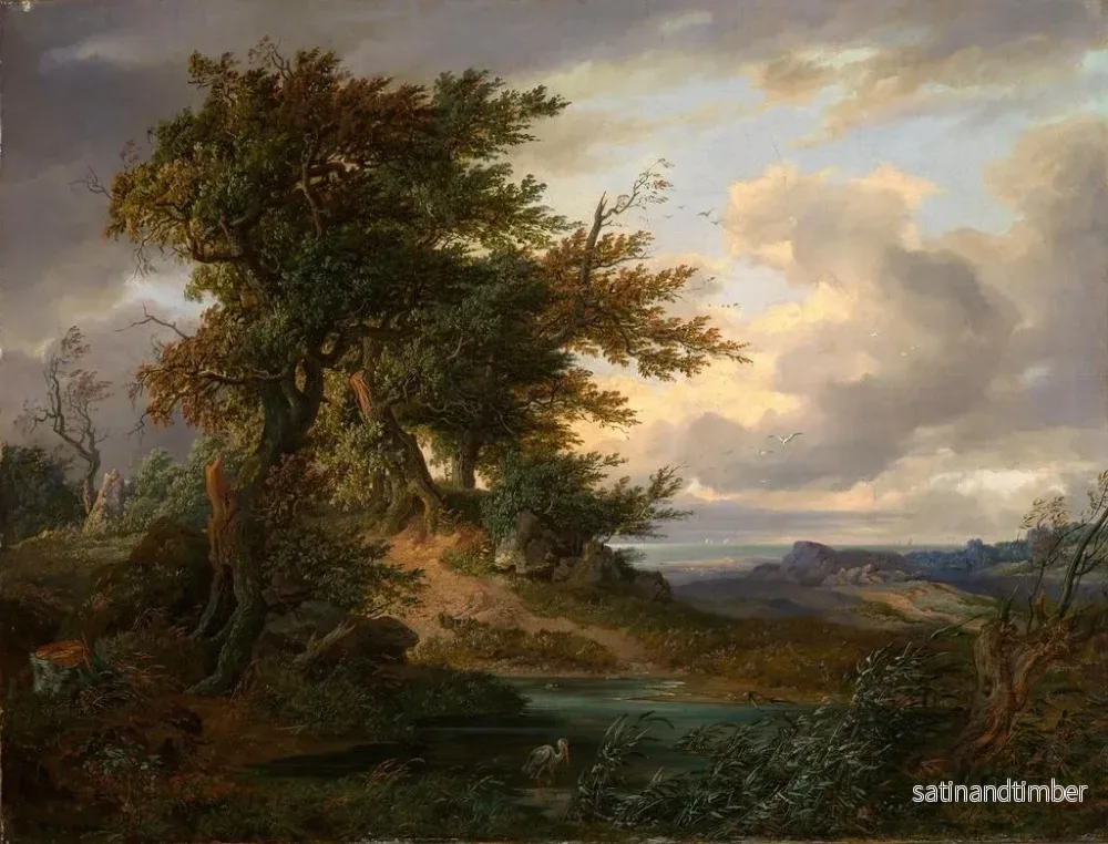 Reproduktion av målningen Landskap med ekar vid havet - Friedrich Preller den äldre - Bild 2
