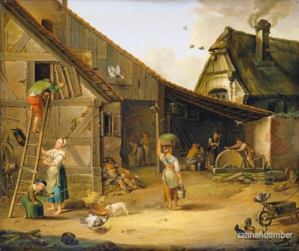 Reproduktion av målningen En gård - Johann Ludwig Ernst Morgenstern - Bild 2
