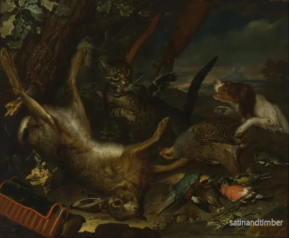 Reproduktion av målningen Trophées de chasse - Philipp Ferdinand de Hamilton - Bild 2