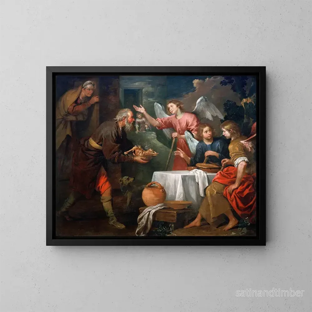 Reproduktion av målningen Abraham och de tre änglarna – Giovanni Andrea de Ferrari Reproduktion av målningen Abraham och de tre änglarna – Giovanni Andrea de Ferrari