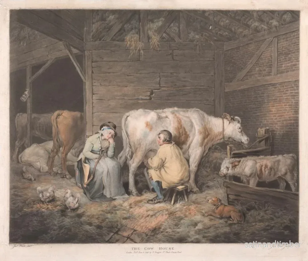 Reproduktion av målningen La maison des vaches - James Ward - Bild 2