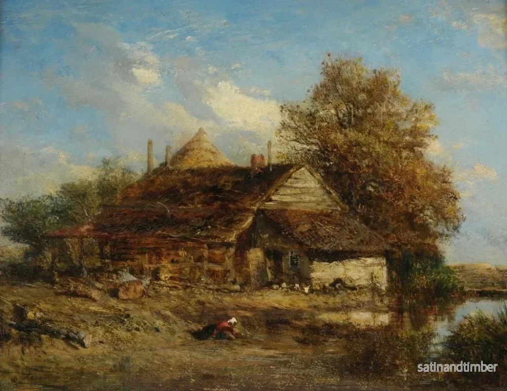 Reproduktion av målningen La Chaumière - Félix Ziem - Bild 2