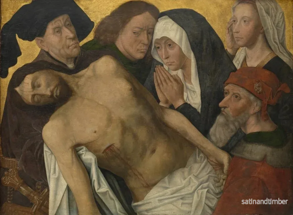 Reproduktion av målningen La Lamentation du Christ - Hugo van der Goes - Bild 2