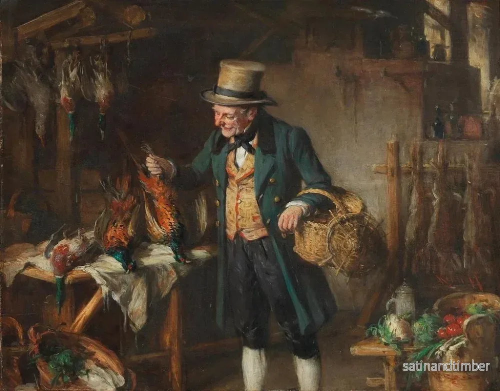 Reproduktion av målningen Une bonne prise - Hermann Kern - Bild 2