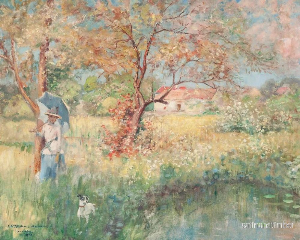 Reproduktion av målningen En gård i Bourgogne - Pierre-Georges Jeanniot - Bild 2