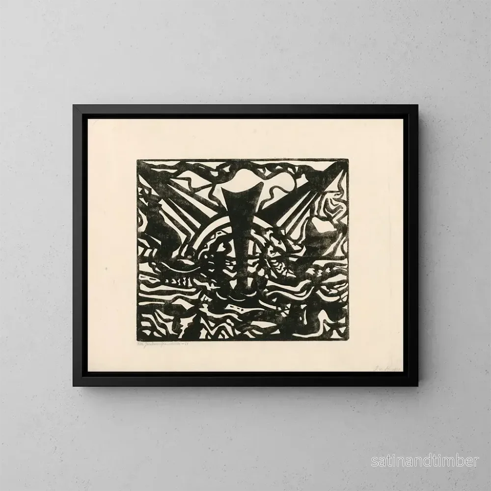 Reproduktion av målningen Composition XIX nr 1 - Jacoba van Heemskerck
