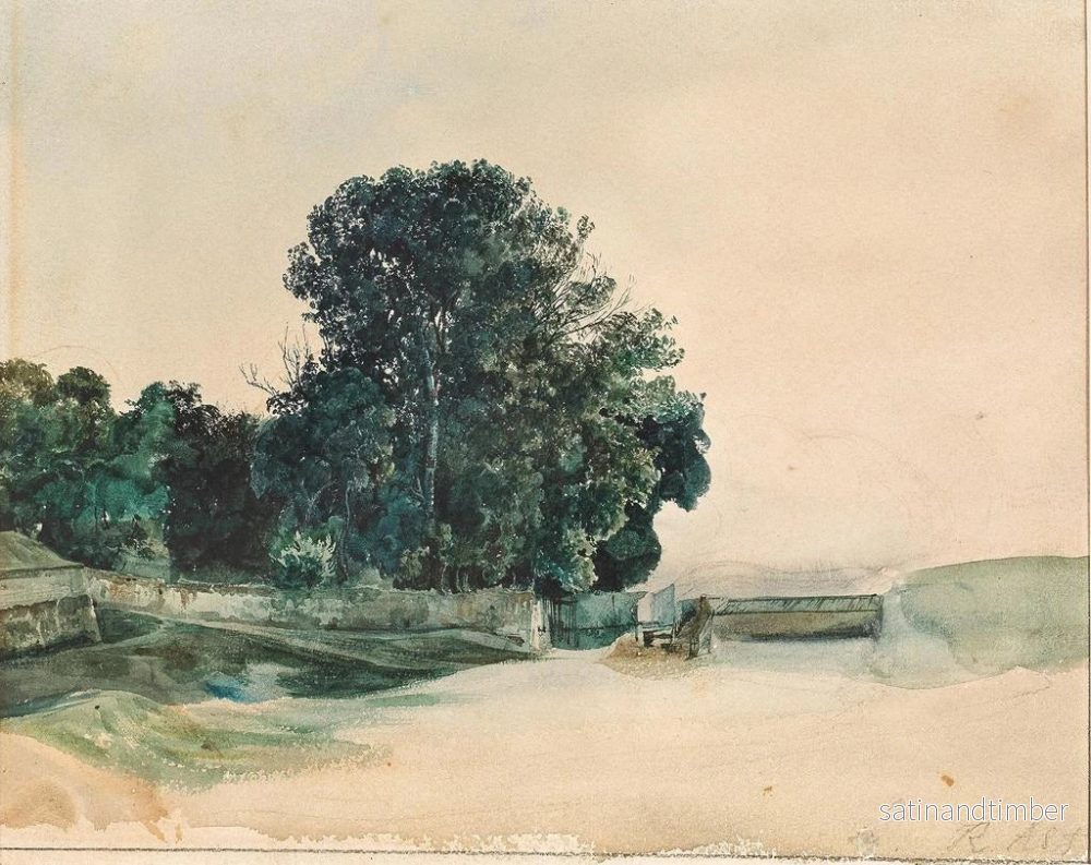 Reproduktion av målningen Studie av ett träd - Rudolf von Alt - Bild 2