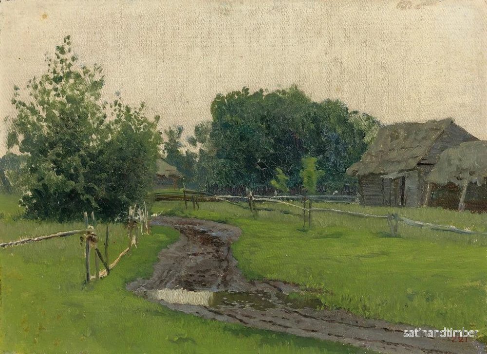 Reproduktion av målningen Väg till byn - Isaac Levitan - Bild 2