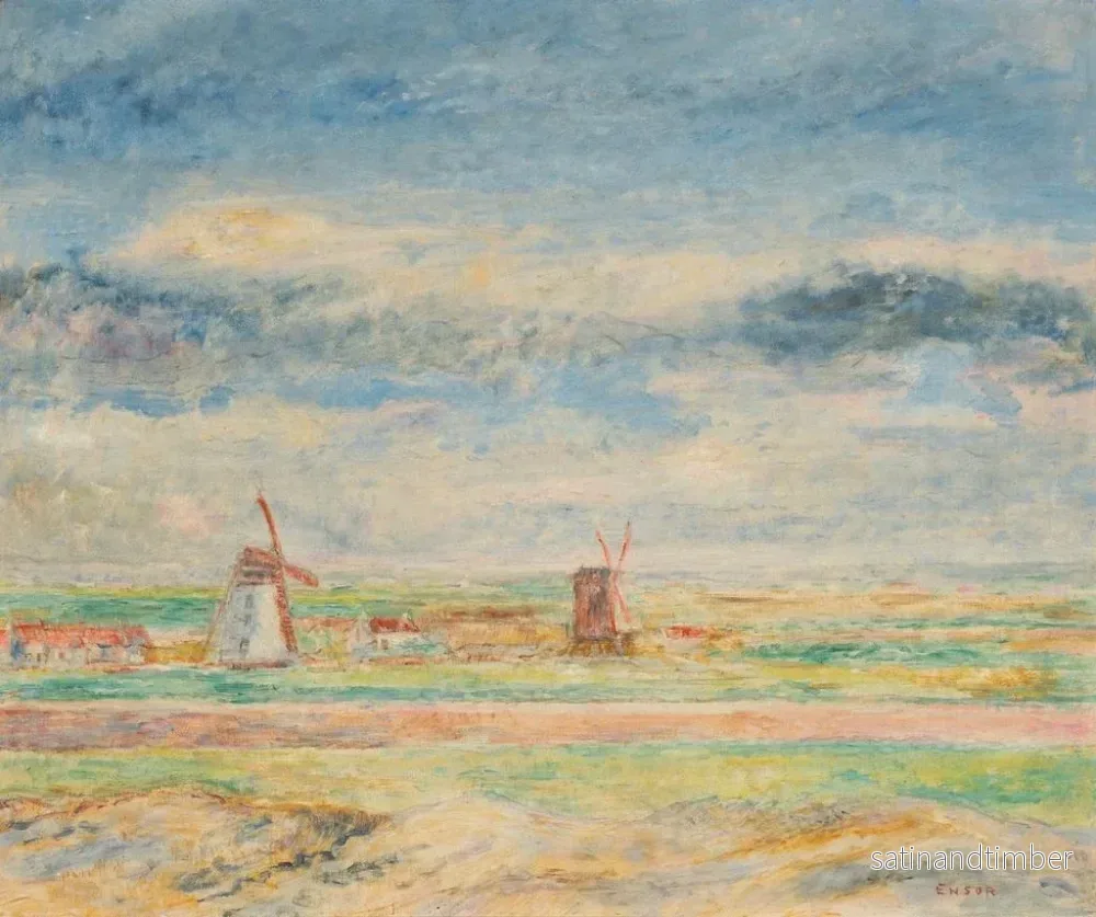 Reproduktion av målningen Les Deux Moulins - James Ensor - Bild 2