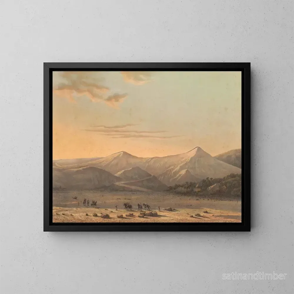 Reproduktion av målningen Mont Bromo - Johan Conrad Greive