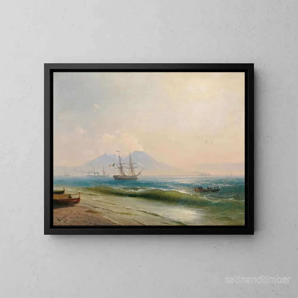 Reproduktion av målningen Vy över Vesuvius - Ivan Konstantinovich Aivazovsky