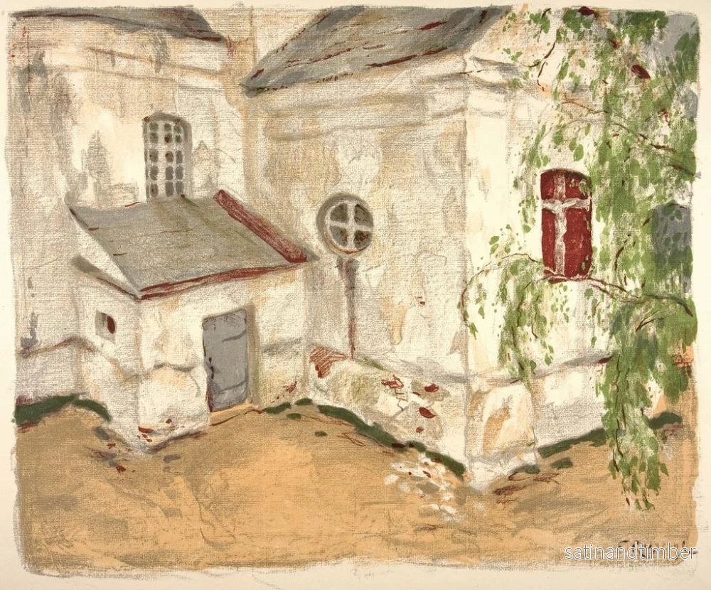 Reproduktion av målningen av kyrka i Litauen - Ferdynand Ruszczyc - Bild 2