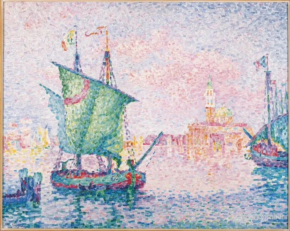 Reproduktion av målningen Venise, le nuage rose 1909 - Paul Signac - Bild 2