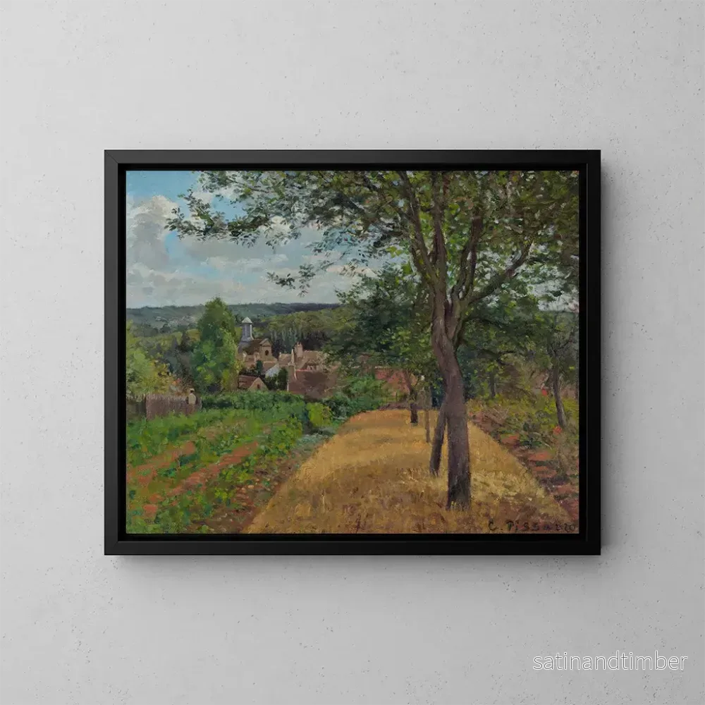 Reproduktion av målningen Verger i Louveciennes - Camille Pissarro