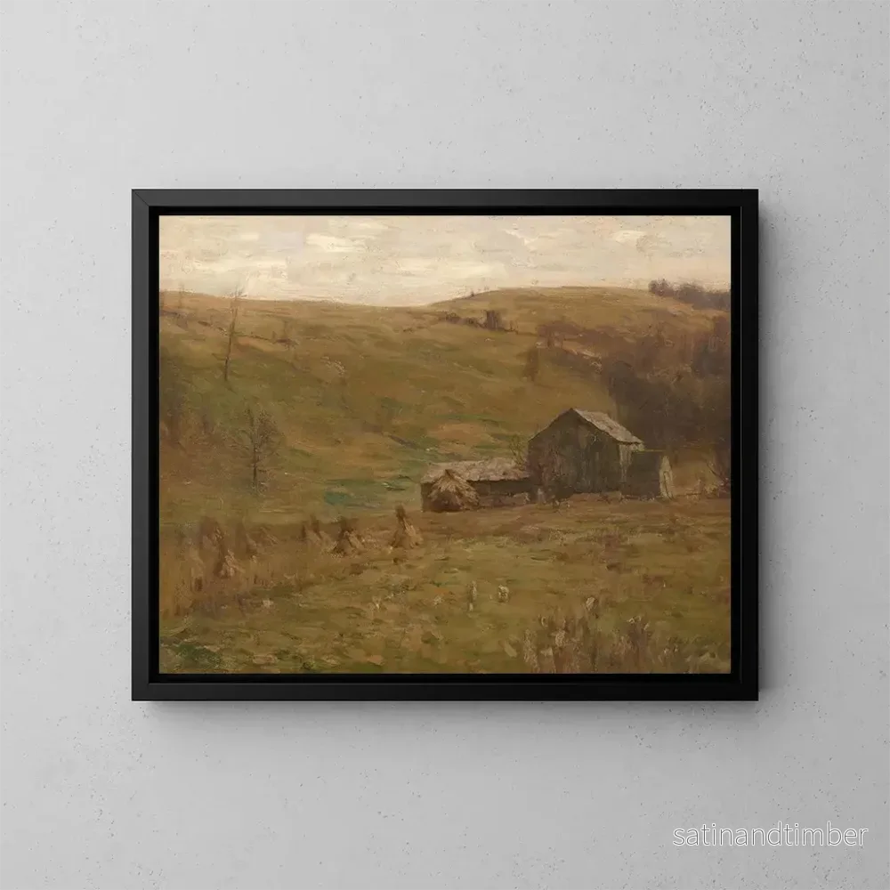 Reproduktion av målningen Prairies vallonnées - William Langson Lathrop