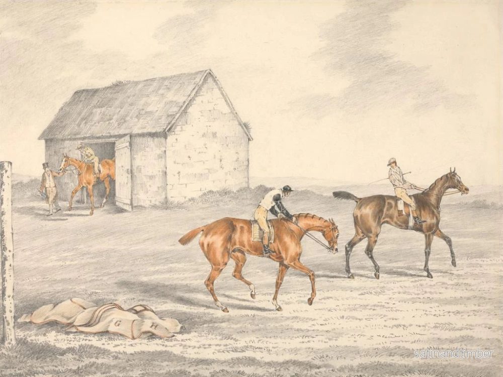 Reproduktion av målningen Le St Leger de Doncaster redo att börja - Henry Thomas Alken - Bild 2