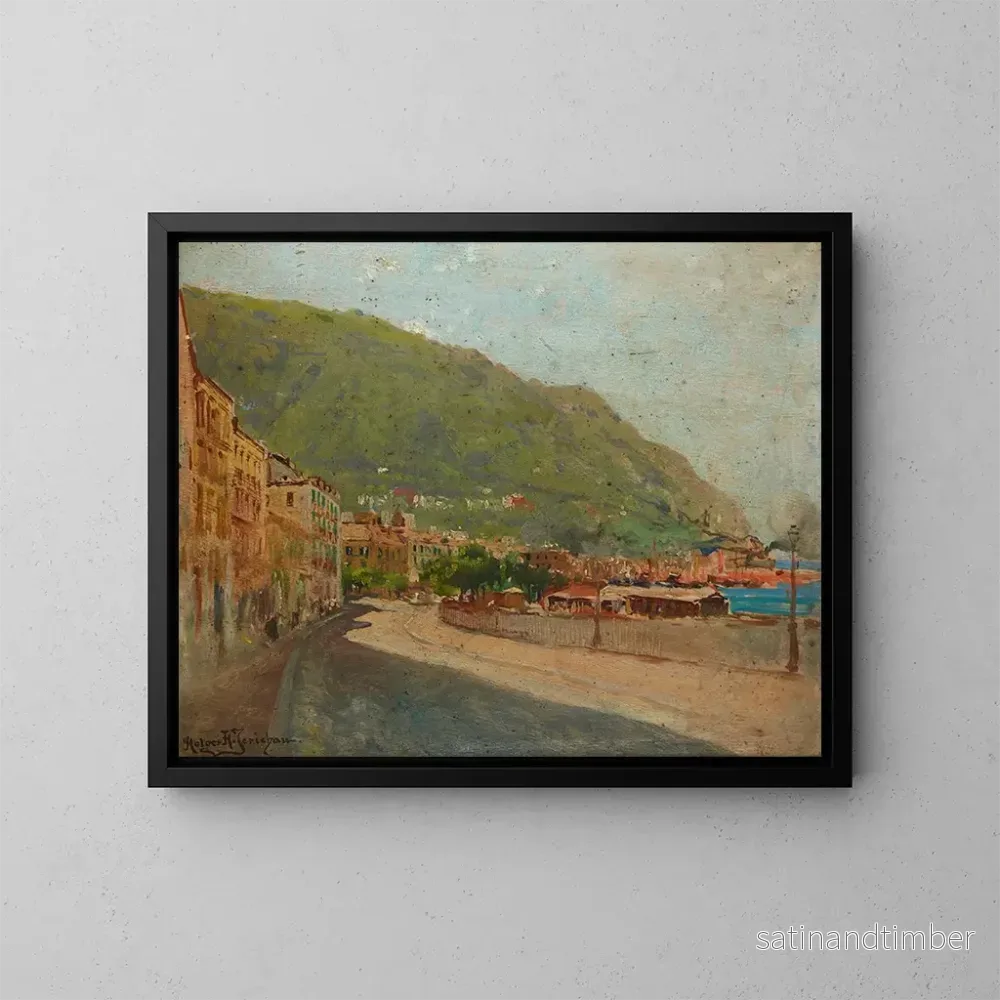 Reproduktion av målningen Castelmare de Castellamare - Holger Hvitfeldt Jerichau